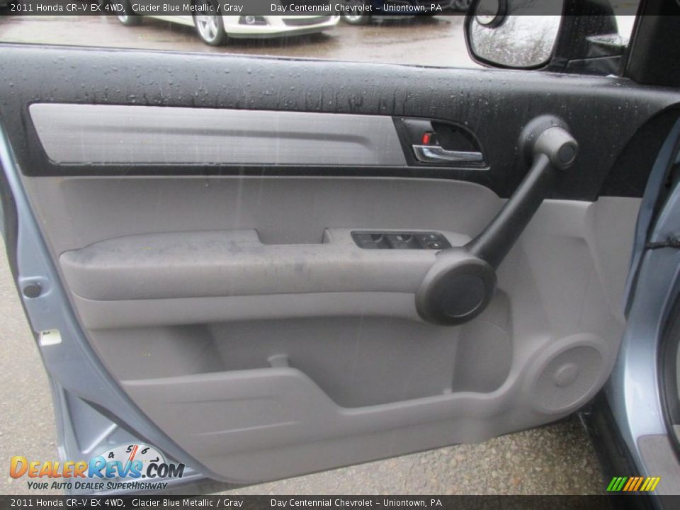 2011 Honda CR-V EX 4WD Glacier Blue Metallic / Gray Photo #19