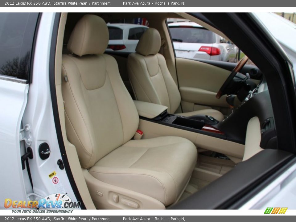 2012 Lexus RX 350 AWD Starfire White Pearl / Parchment Photo #31