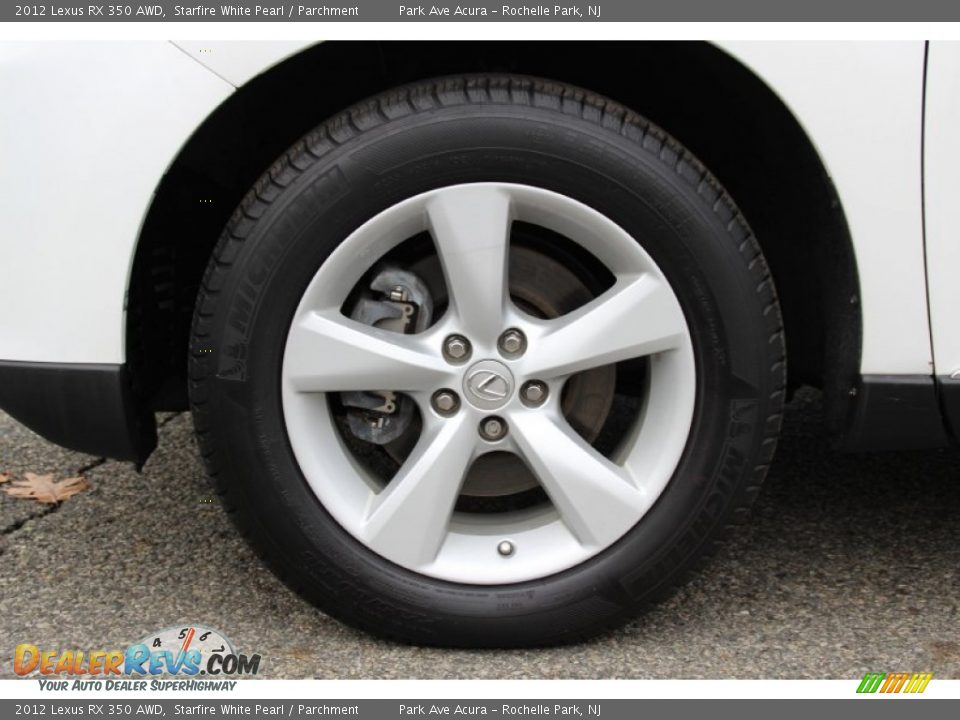 2012 Lexus RX 350 AWD Starfire White Pearl / Parchment Photo #34