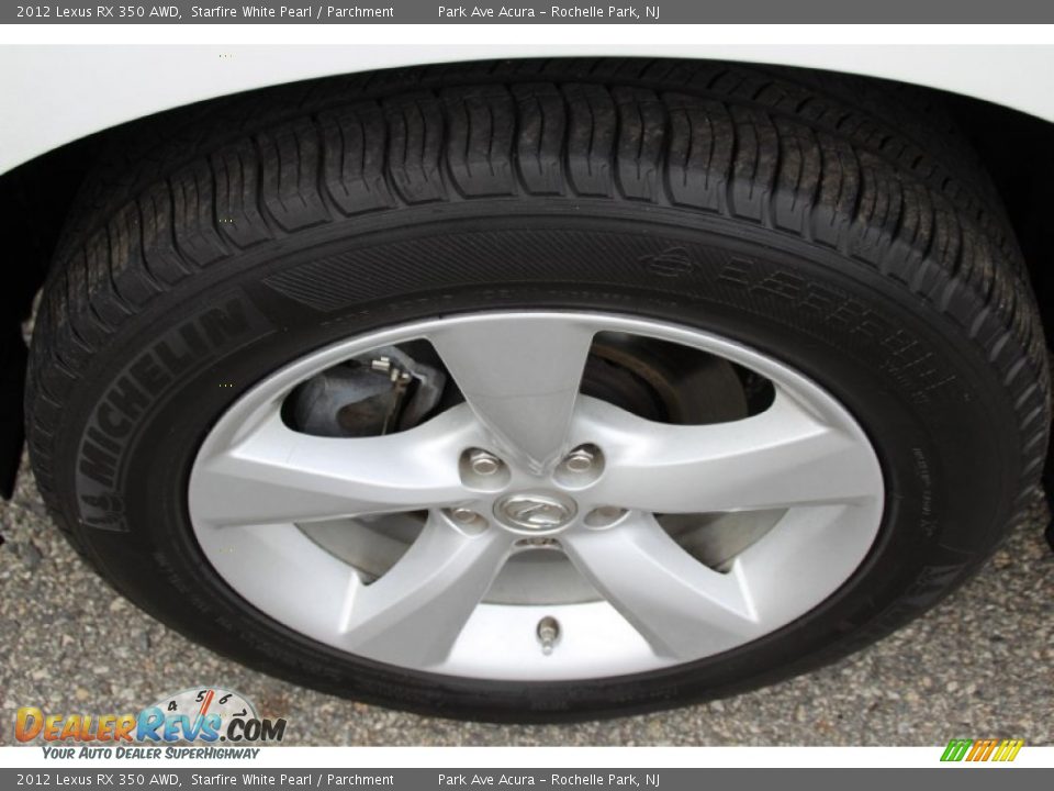 2012 Lexus RX 350 AWD Starfire White Pearl / Parchment Photo #35