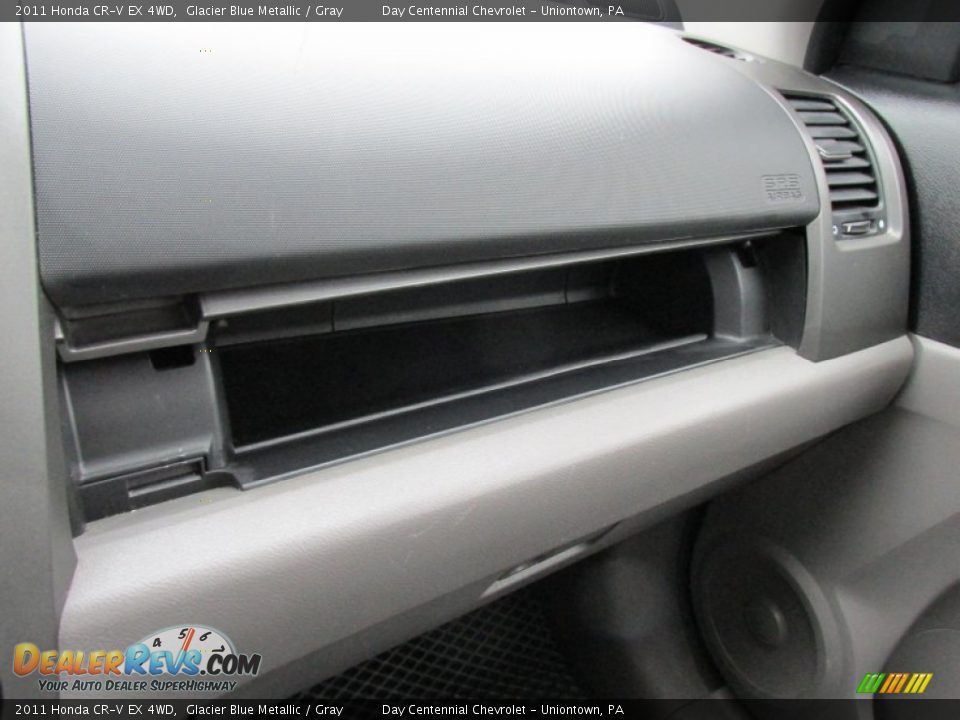2011 Honda CR-V EX 4WD Glacier Blue Metallic / Gray Photo #30