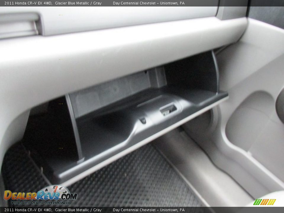 2011 Honda CR-V EX 4WD Glacier Blue Metallic / Gray Photo #31