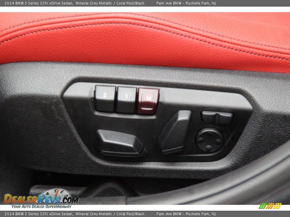 2014 BMW 3 Series 335i xDrive Sedan Mineral Grey Metallic / Coral Red/Black Photo #13