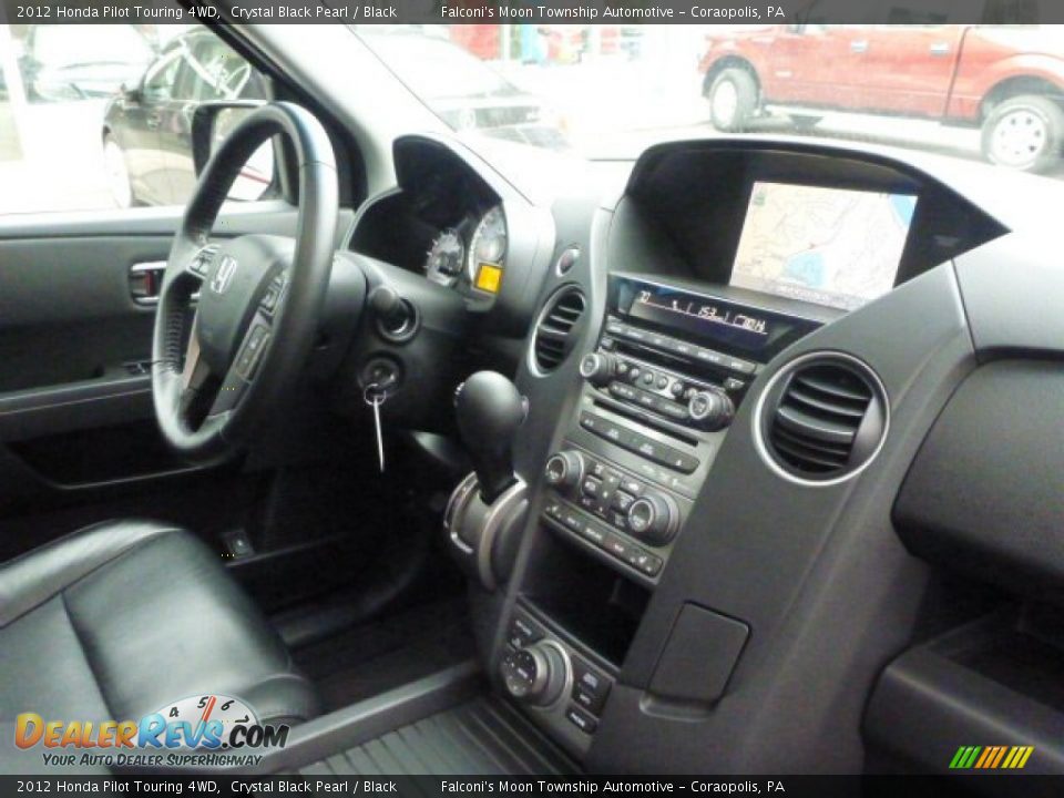 2012 Honda Pilot Touring 4WD Crystal Black Pearl / Black Photo #3