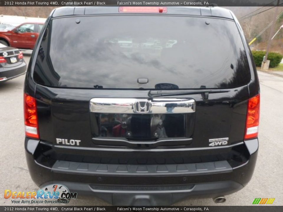 2012 Honda Pilot Touring 4WD Crystal Black Pearl / Black Photo #7