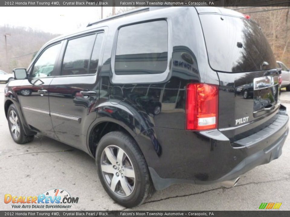 2012 Honda Pilot Touring 4WD Crystal Black Pearl / Black Photo #8
