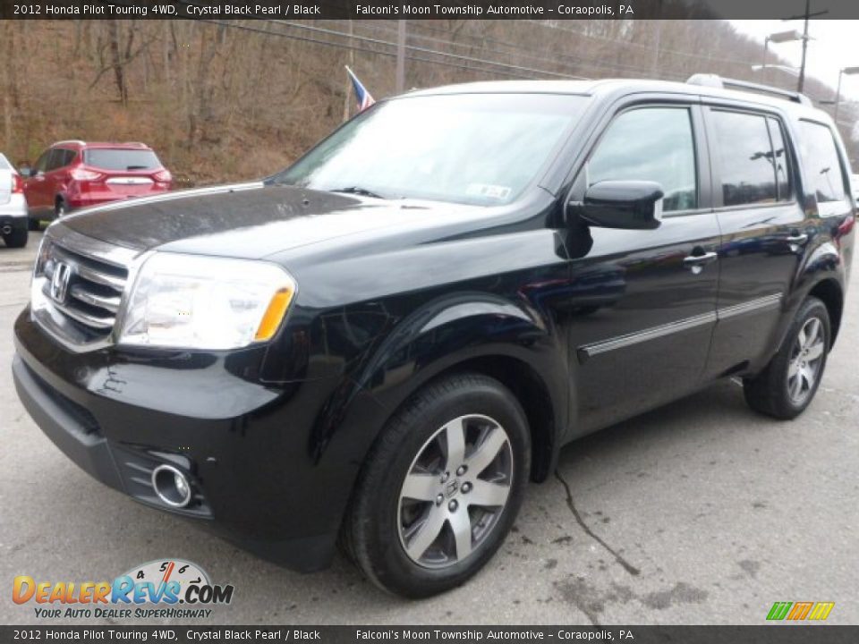 2012 Honda Pilot Touring 4WD Crystal Black Pearl / Black Photo #9