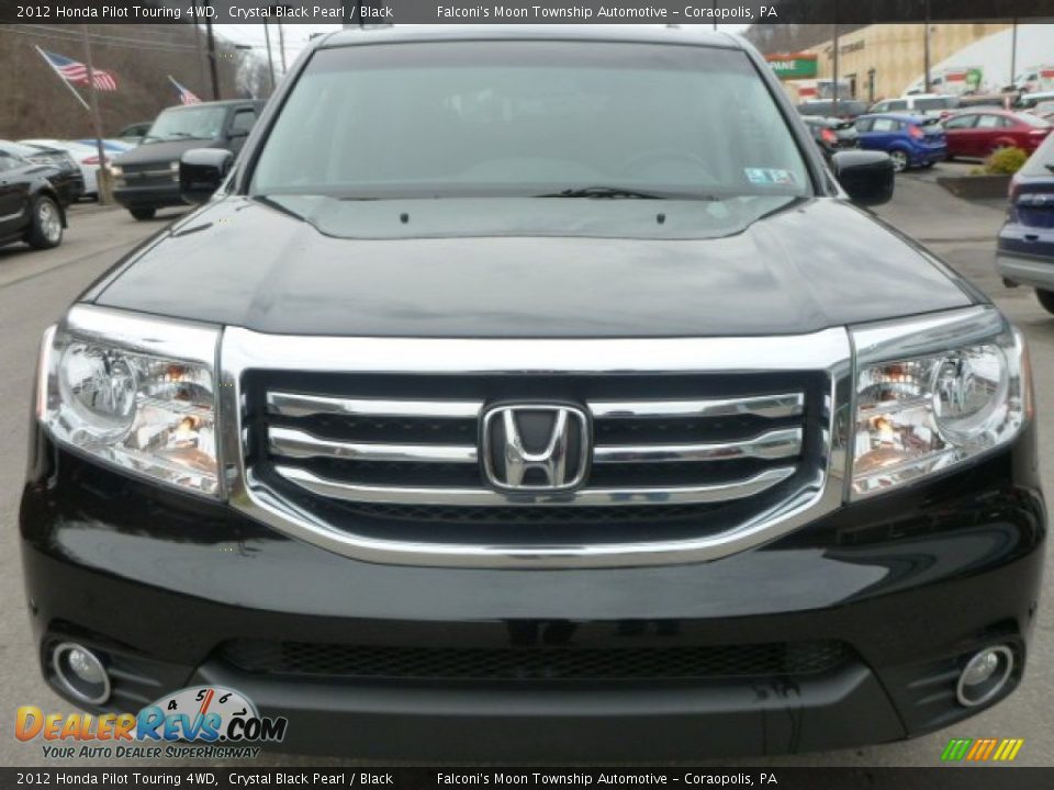 2012 Honda Pilot Touring 4WD Crystal Black Pearl / Black Photo #10