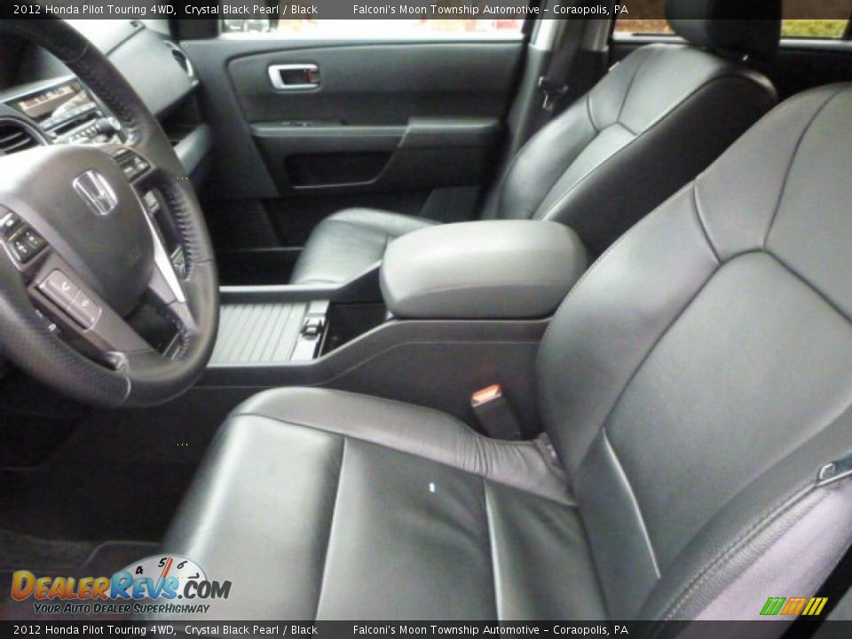 2012 Honda Pilot Touring 4WD Crystal Black Pearl / Black Photo #13