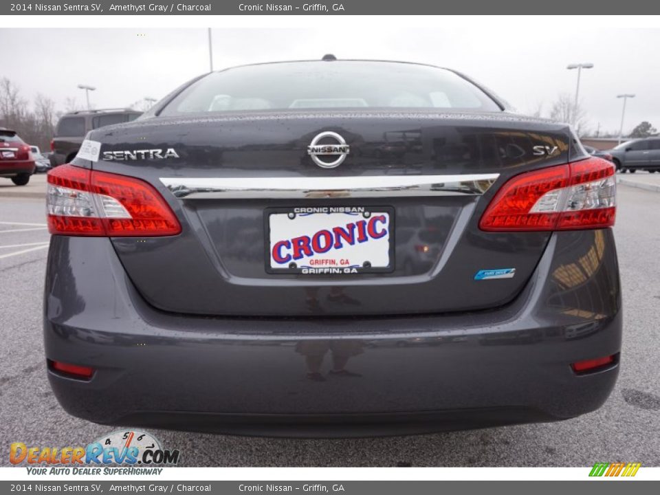 2014 Nissan Sentra SV Amethyst Gray / Charcoal Photo #4