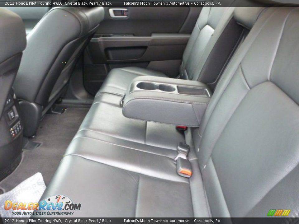 2012 Honda Pilot Touring 4WD Crystal Black Pearl / Black Photo #14