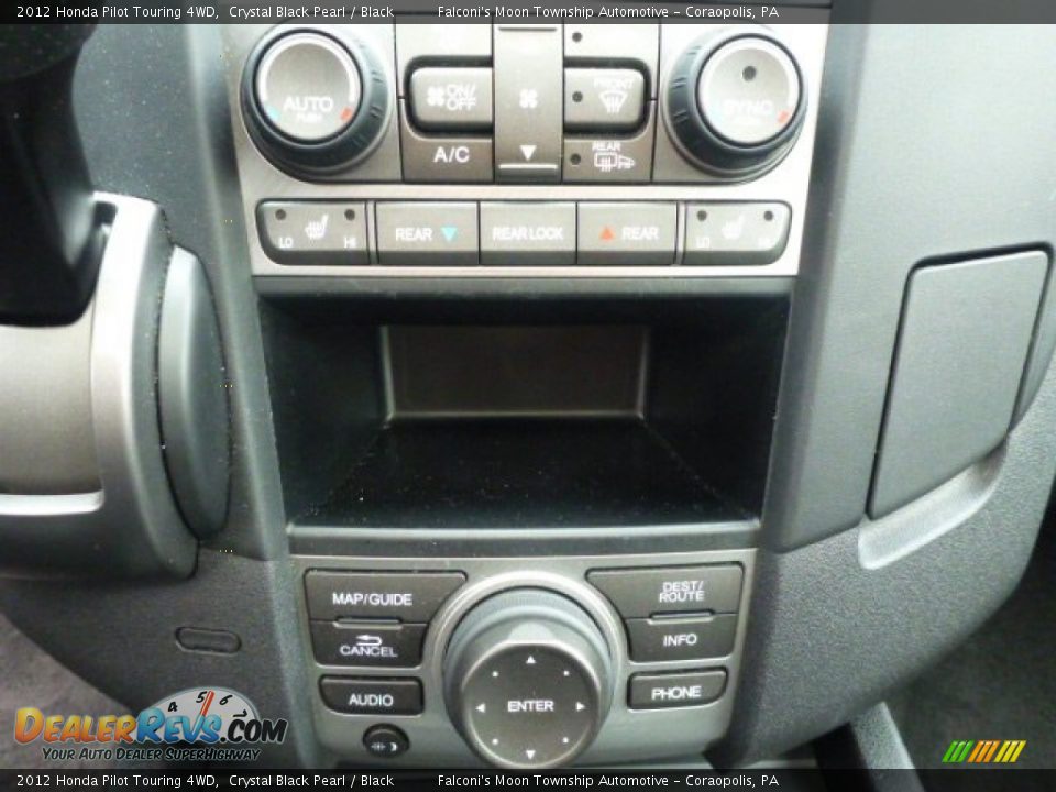 2012 Honda Pilot Touring 4WD Crystal Black Pearl / Black Photo #24