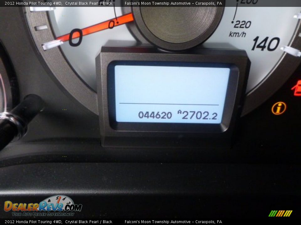2012 Honda Pilot Touring 4WD Crystal Black Pearl / Black Photo #25