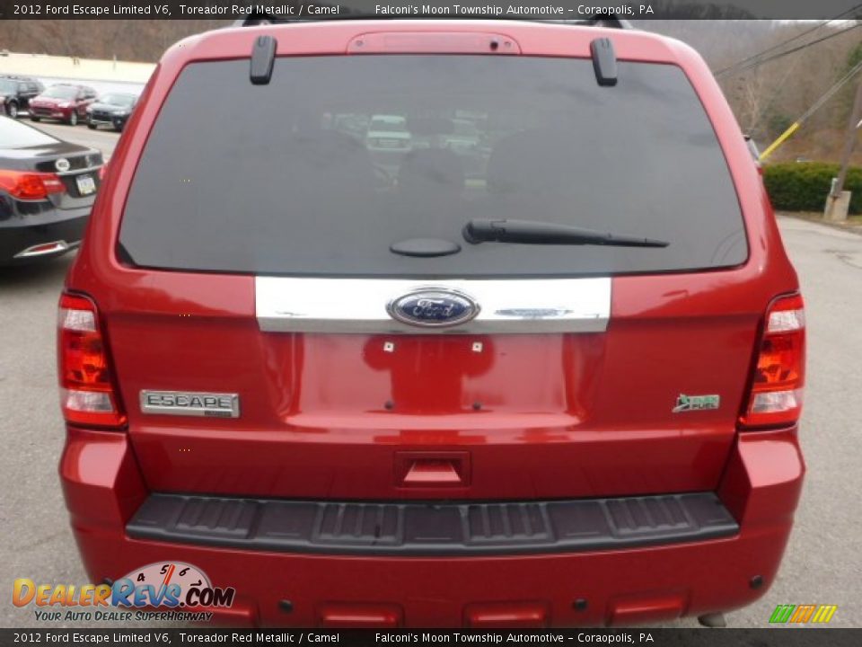 2012 Ford Escape Limited V6 Toreador Red Metallic / Camel Photo #7
