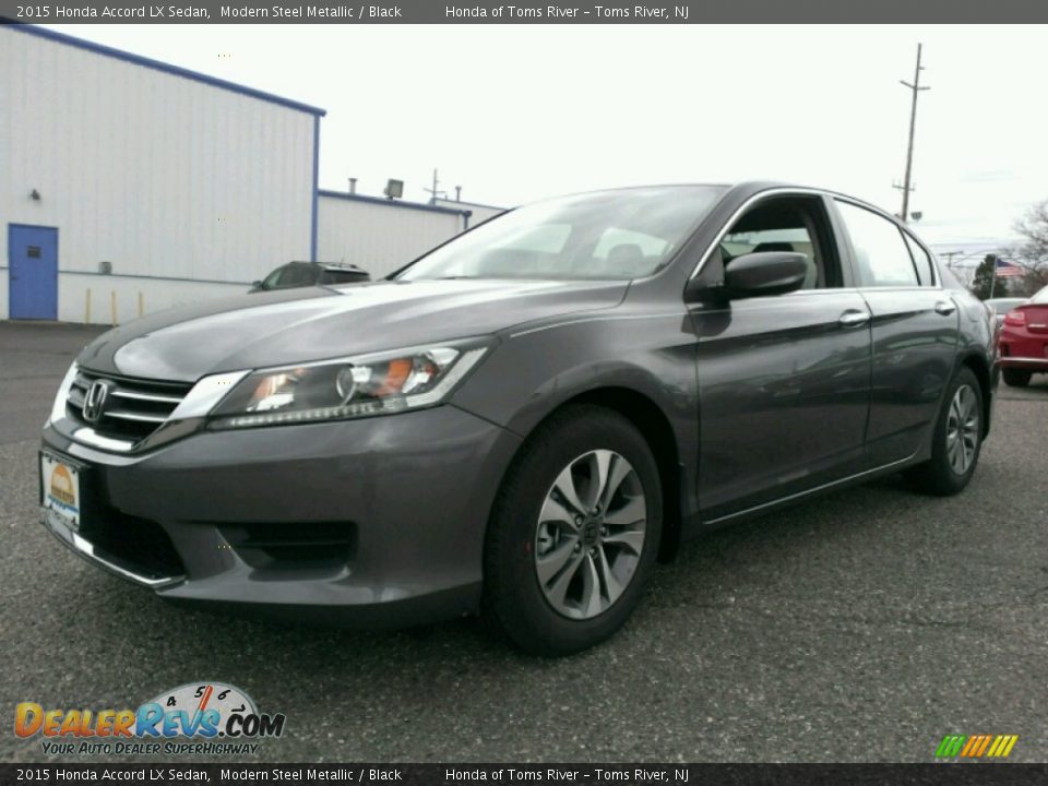 2015 Honda Accord LX Sedan Modern Steel Metallic / Black Photo #1