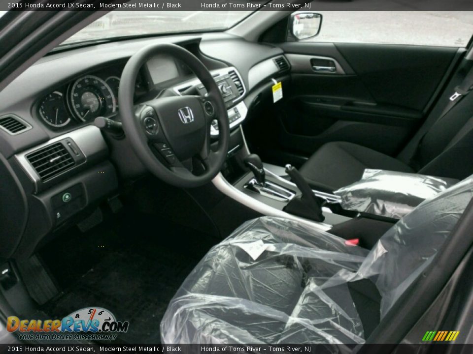 2015 Honda Accord LX Sedan Modern Steel Metallic / Black Photo #3