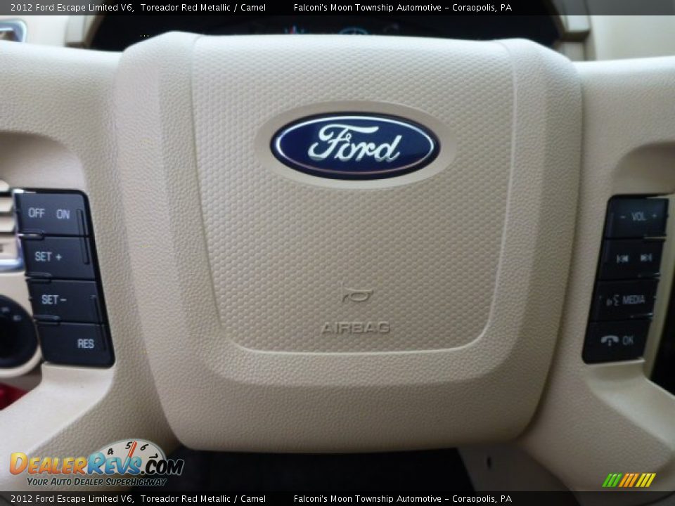 2012 Ford Escape Limited V6 Toreador Red Metallic / Camel Photo #21