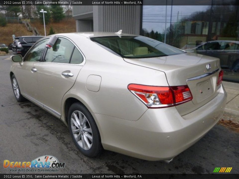2012 Lexus ES 350 Satin Cashmere Metallic / Saddle Photo #3