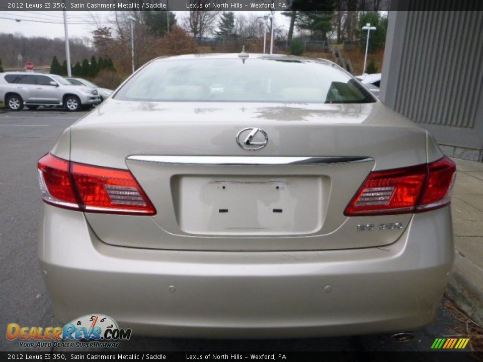 2012 Lexus ES 350 Satin Cashmere Metallic / Saddle Photo #4