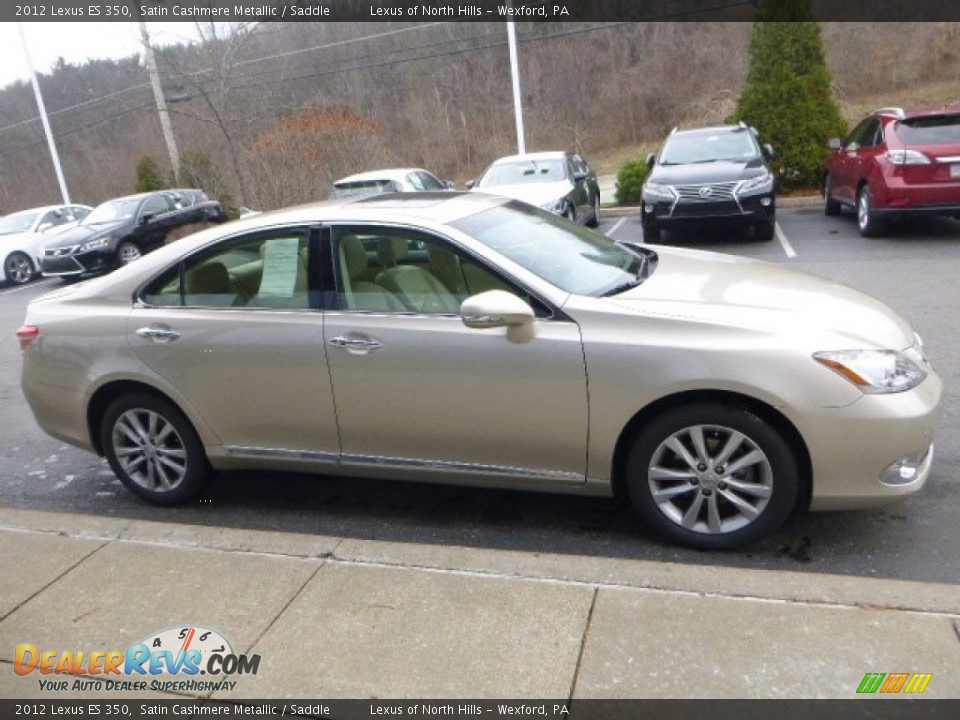 2012 Lexus ES 350 Satin Cashmere Metallic / Saddle Photo #6