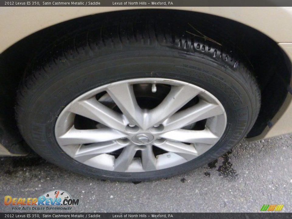 2012 Lexus ES 350 Satin Cashmere Metallic / Saddle Photo #9