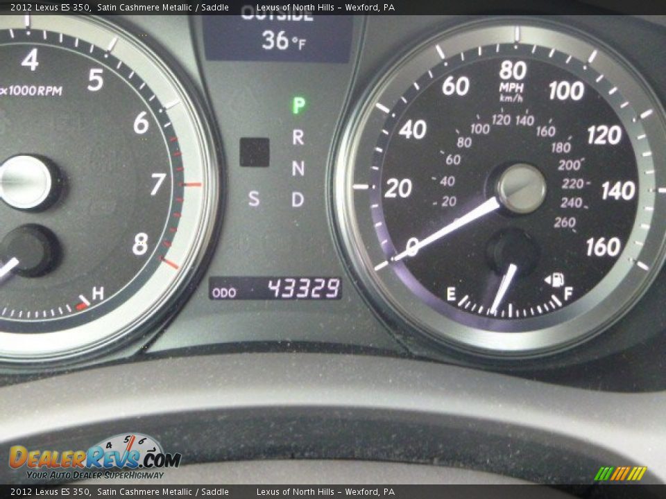 2012 Lexus ES 350 Satin Cashmere Metallic / Saddle Photo #20