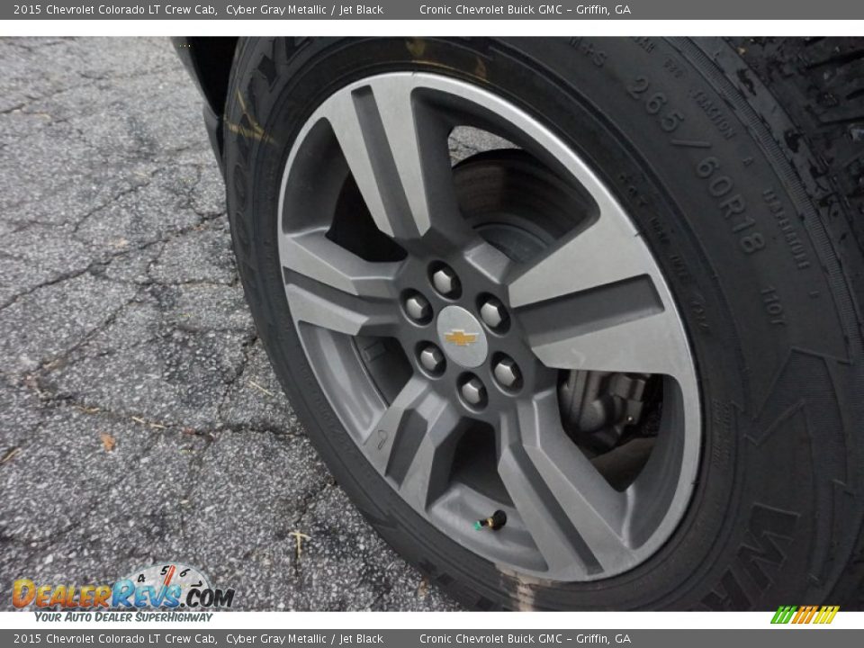 2015 Chevrolet Colorado LT Crew Cab Cyber Gray Metallic / Jet Black Photo #10