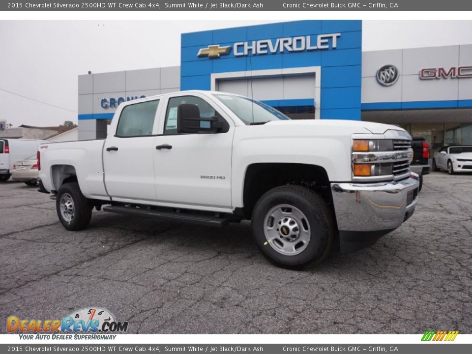 2015 Chevrolet Silverado 2500HD WT Crew Cab 4x4 Summit White / Jet Black/Dark Ash Photo #1