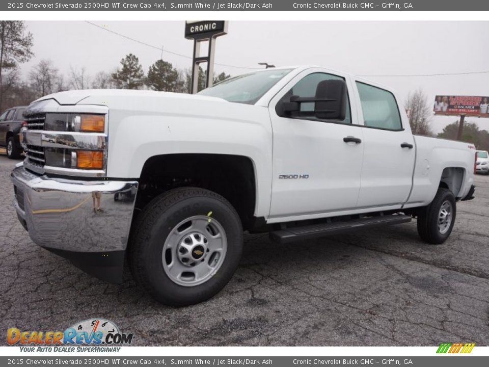 2015 Chevrolet Silverado 2500HD WT Crew Cab 4x4 Summit White / Jet Black/Dark Ash Photo #3