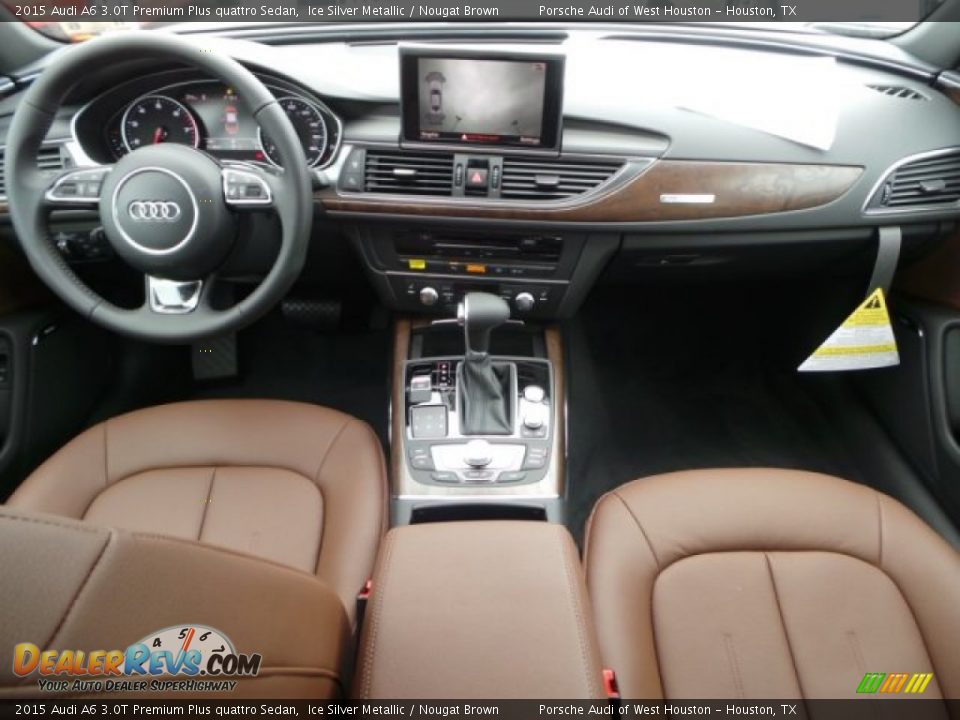 2015 Audi A6 3.0T Premium Plus quattro Sedan Ice Silver Metallic / Nougat Brown Photo #29