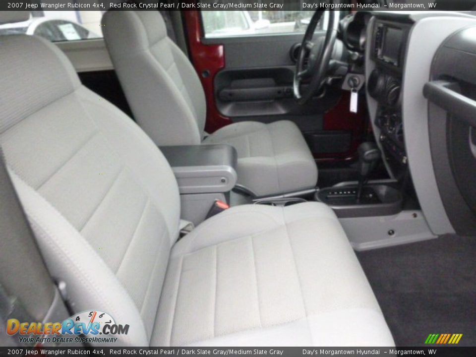2007 Jeep Wrangler Rubicon 4x4 Red Rock Crystal Pearl / Dark Slate Gray/Medium Slate Gray Photo #18