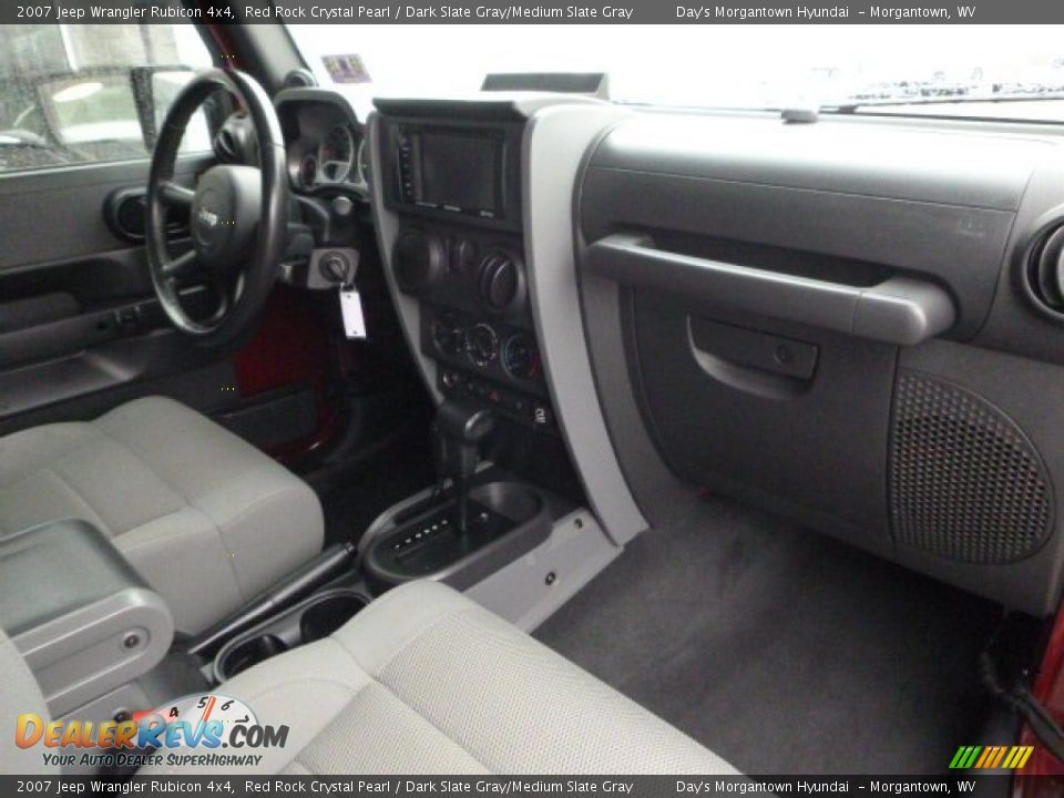 2007 Jeep Wrangler Rubicon 4x4 Red Rock Crystal Pearl / Dark Slate Gray/Medium Slate Gray Photo #20