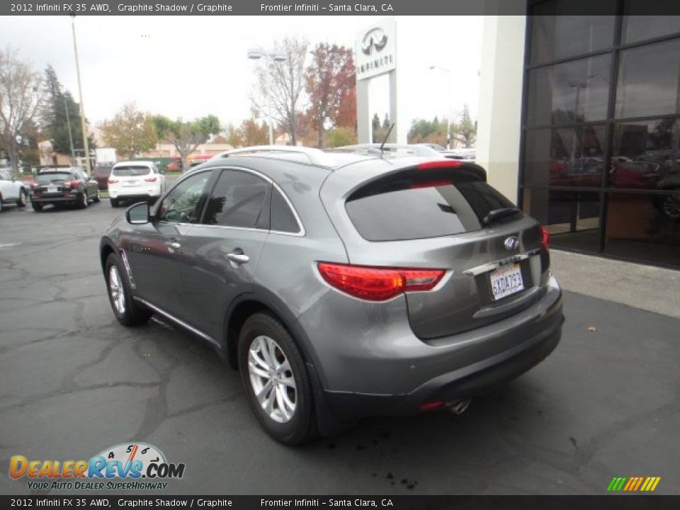 2012 Infiniti FX 35 AWD Graphite Shadow / Graphite Photo #6