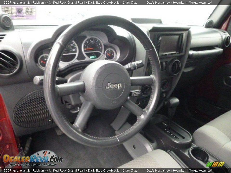 2007 Jeep Wrangler Rubicon 4x4 Red Rock Crystal Pearl / Dark Slate Gray/Medium Slate Gray Photo #25