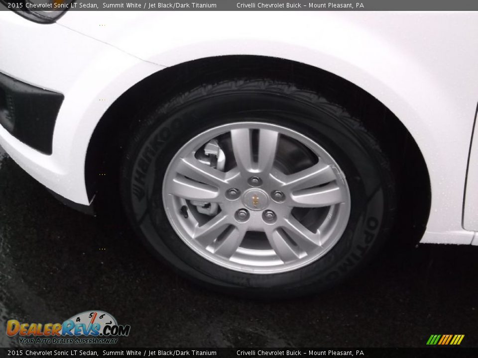 2015 Chevrolet Sonic LT Sedan Summit White / Jet Black/Dark Titanium Photo #3