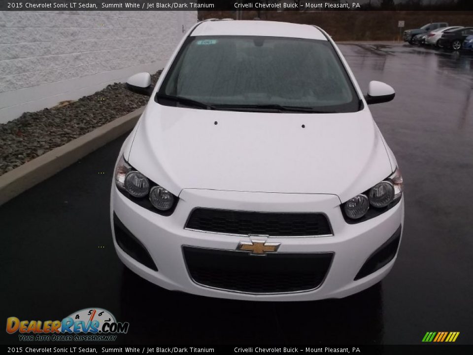 2015 Chevrolet Sonic LT Sedan Summit White / Jet Black/Dark Titanium Photo #4