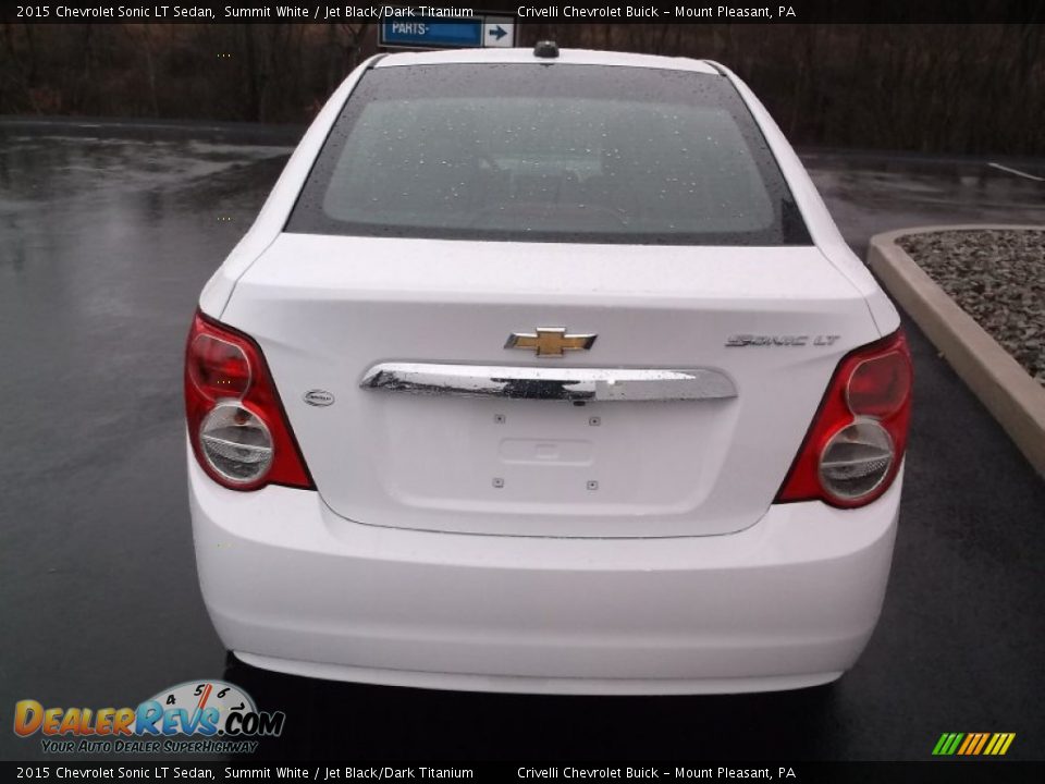 2015 Chevrolet Sonic LT Sedan Summit White / Jet Black/Dark Titanium Photo #6