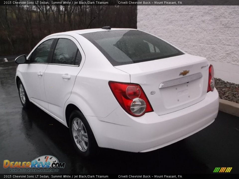 2015 Chevrolet Sonic LT Sedan Summit White / Jet Black/Dark Titanium Photo #7