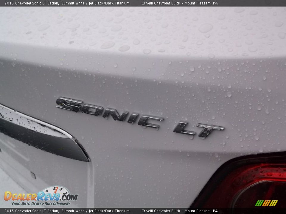 2015 Chevrolet Sonic LT Sedan Summit White / Jet Black/Dark Titanium Photo #8