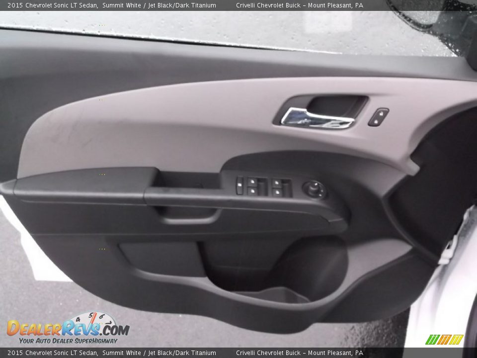 2015 Chevrolet Sonic LT Sedan Summit White / Jet Black/Dark Titanium Photo #9