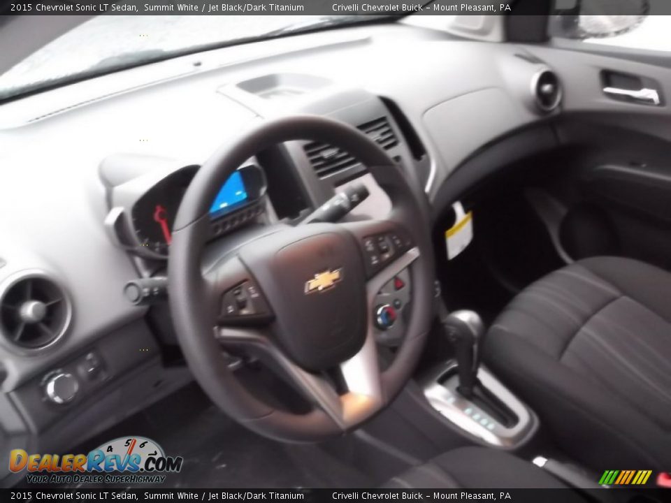2015 Chevrolet Sonic LT Sedan Summit White / Jet Black/Dark Titanium Photo #10