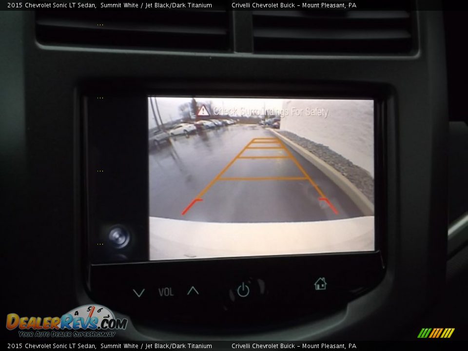 2015 Chevrolet Sonic LT Sedan Summit White / Jet Black/Dark Titanium Photo #13