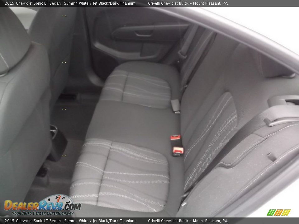 2015 Chevrolet Sonic LT Sedan Summit White / Jet Black/Dark Titanium Photo #17