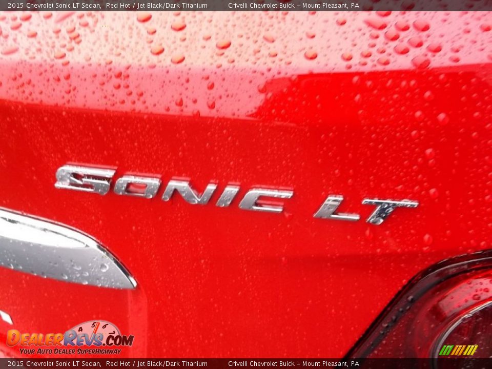 2015 Chevrolet Sonic LT Sedan Red Hot / Jet Black/Dark Titanium Photo #7