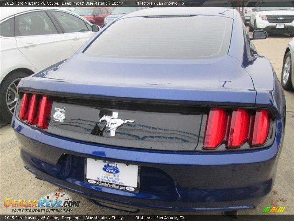 2015 Ford Mustang V6 Coupe Deep Impact Blue Metallic / Ebony Photo #3