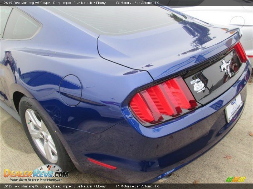 2015 Ford Mustang V6 Coupe Deep Impact Blue Metallic / Ebony Photo #5