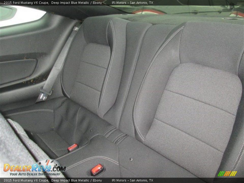 2015 Ford Mustang V6 Coupe Deep Impact Blue Metallic / Ebony Photo #7