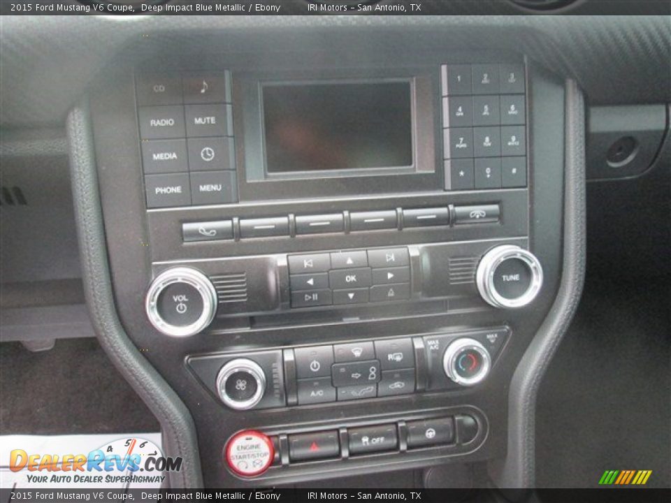2015 Ford Mustang V6 Coupe Deep Impact Blue Metallic / Ebony Photo #11