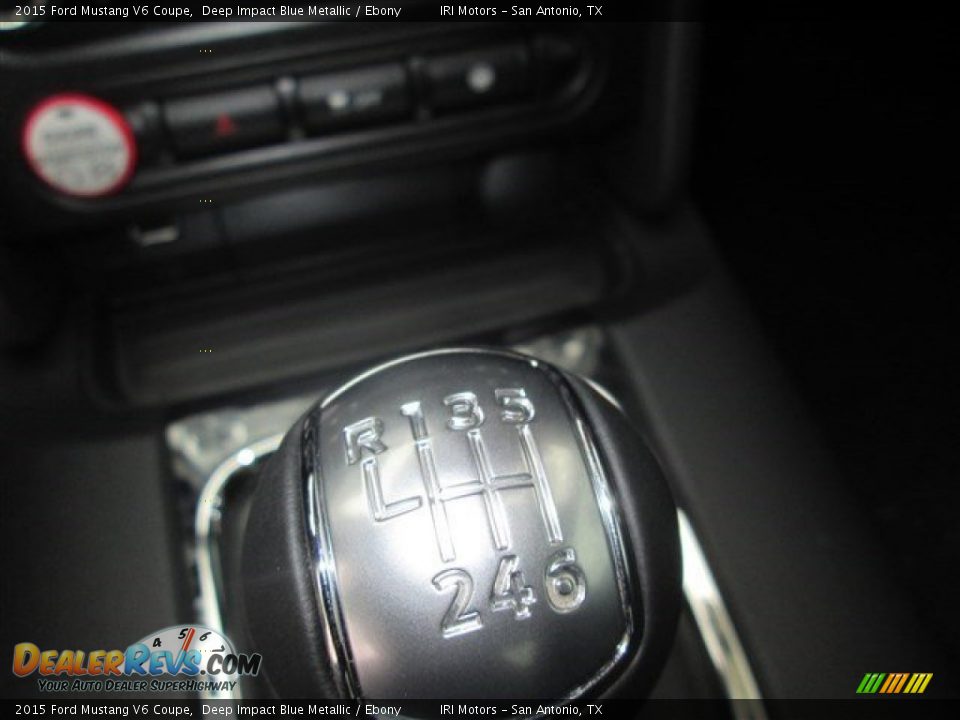 2015 Ford Mustang V6 Coupe Deep Impact Blue Metallic / Ebony Photo #13