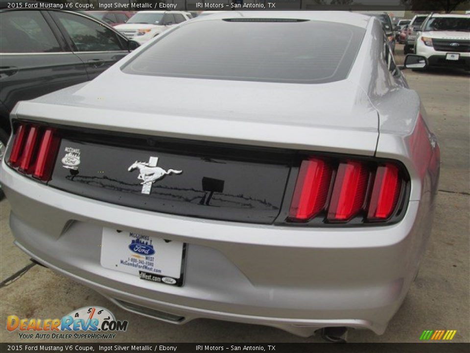 2015 Ford Mustang V6 Coupe Ingot Silver Metallic / Ebony Photo #3